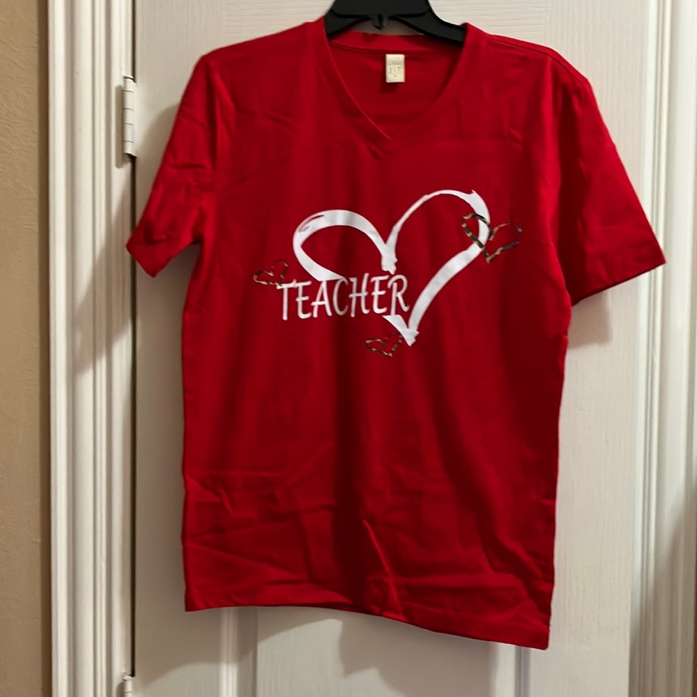Red Teacher Tee